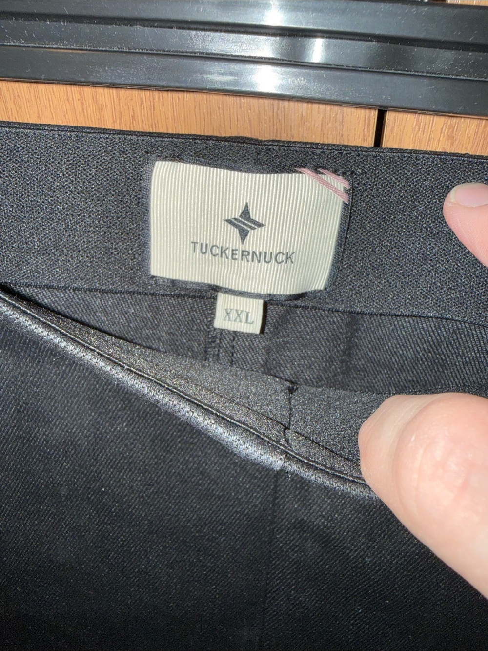 TUCKERNUCK black wax ashford pant View 3